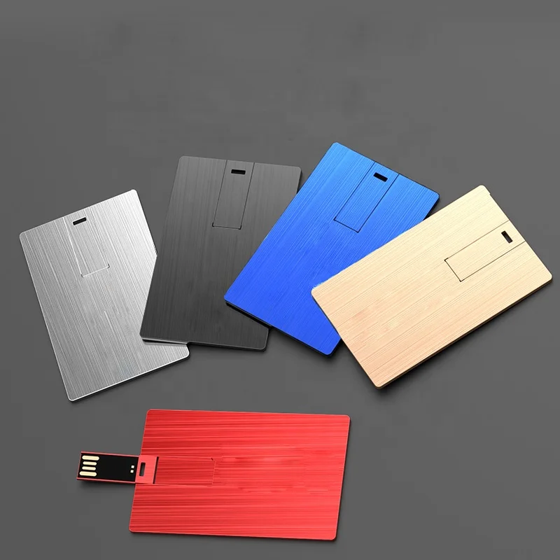  Водонепроницаемая цветная металлическая карта памяти USB 2 0 3 визитная кредитная флэш-накопитель 1 Гб 4 ГБ 8 16 32 64