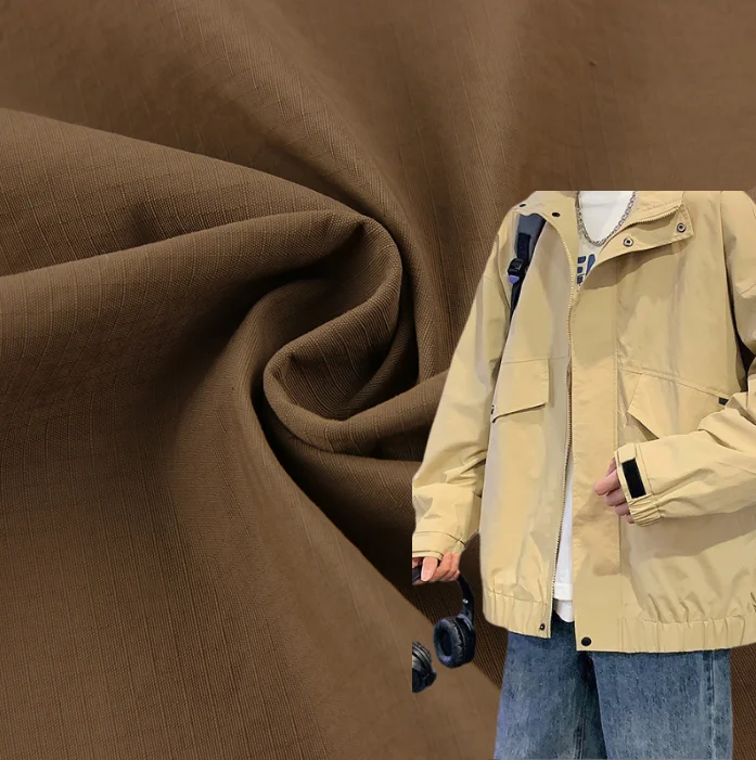 The new Ripstop Taslon fabric fashion outdoor Hardshell fabric Waterproof work  nylon fabric