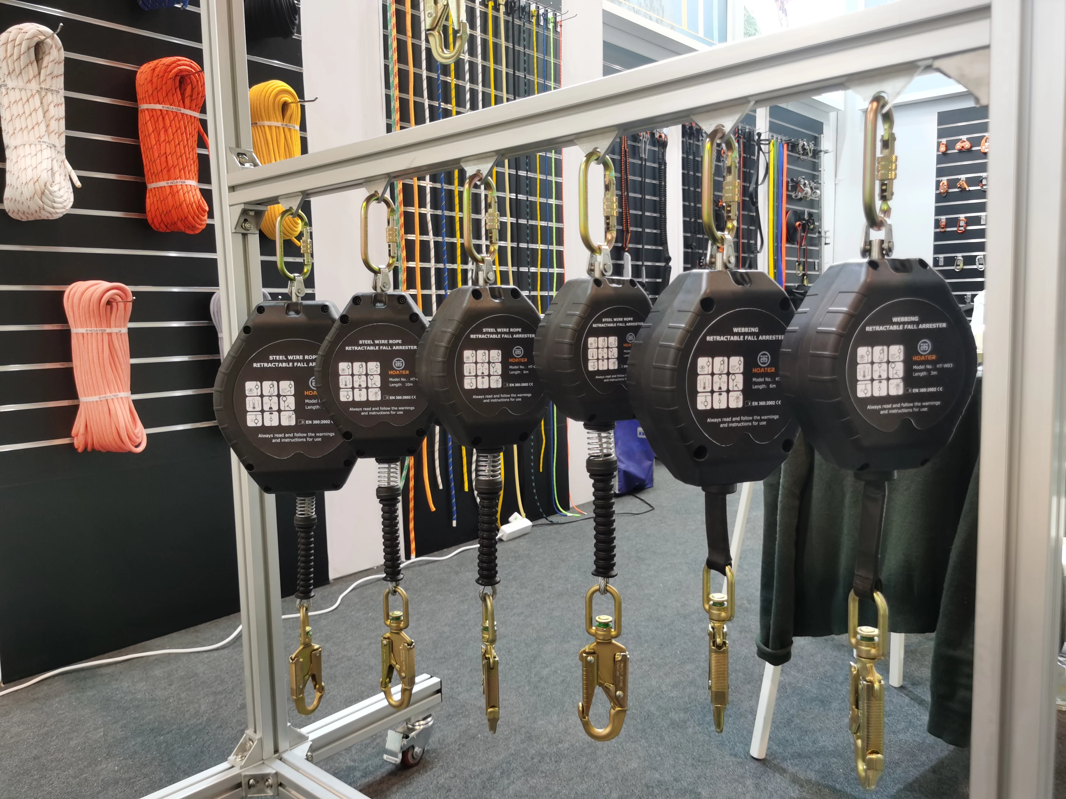 10m fall protection personal ladder vertical systems equipment 100kg anchor system roof fall arrest retract