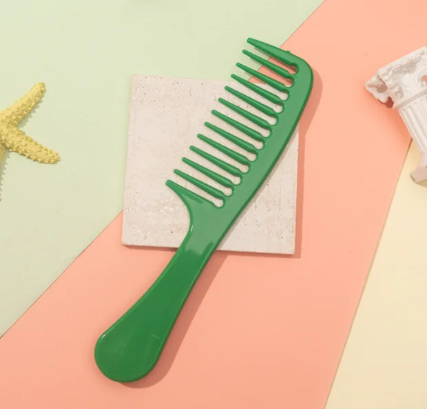 Anti-static hair comb No knot is not easy to break portable household spare ribs comb long hair conditioner plastic comb