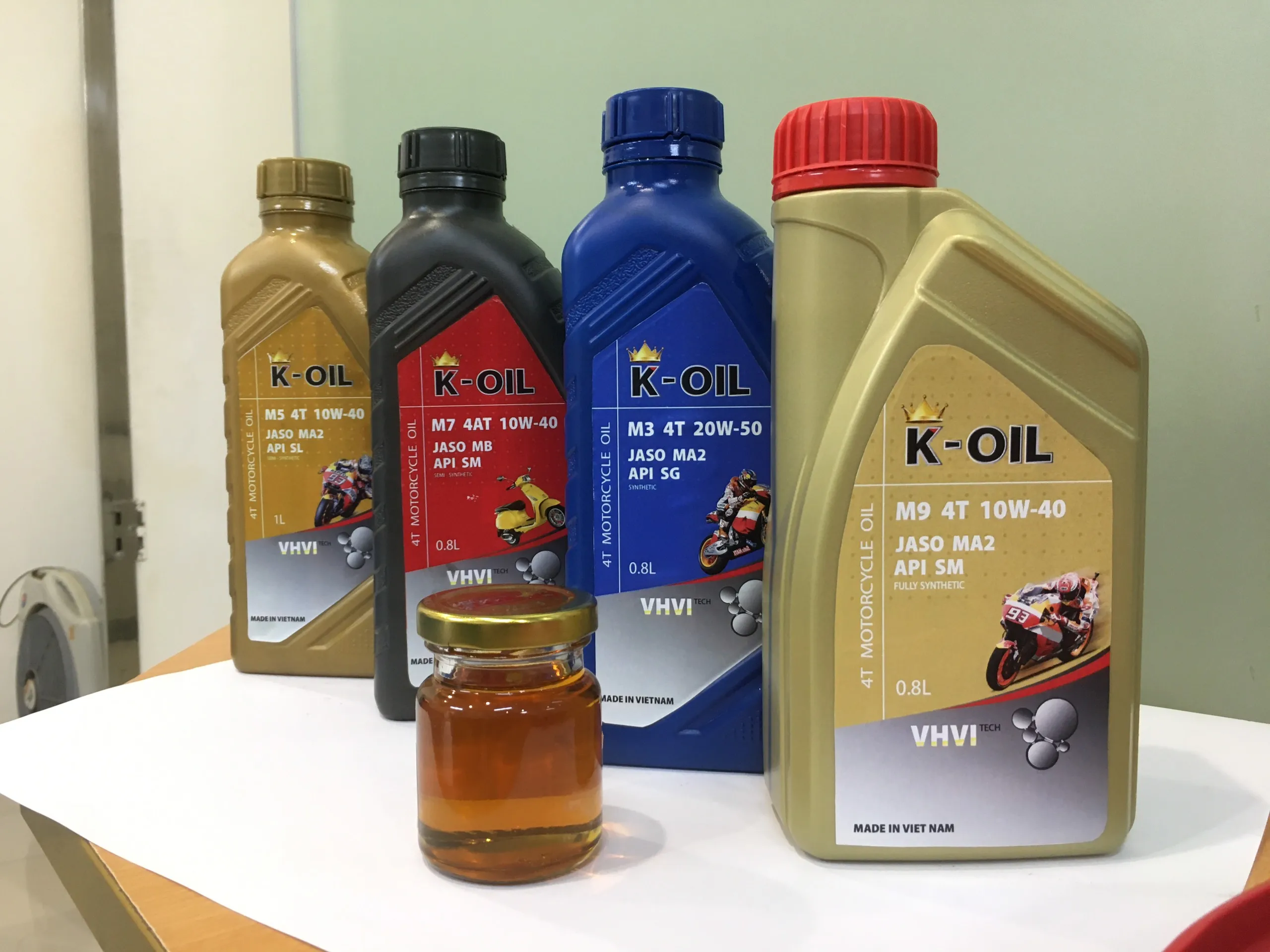 K-Oil M7 4AT моторное масло API SM 20W-40 JASO MB OEM полусинтетическое заводская цена для 4-тактных