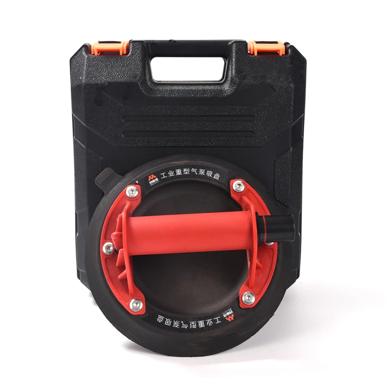 8-inch vacuum pump suction cup glass tile sucker Heavy duty hand-held with ABS handle &pressure gauge free case 1 buyer