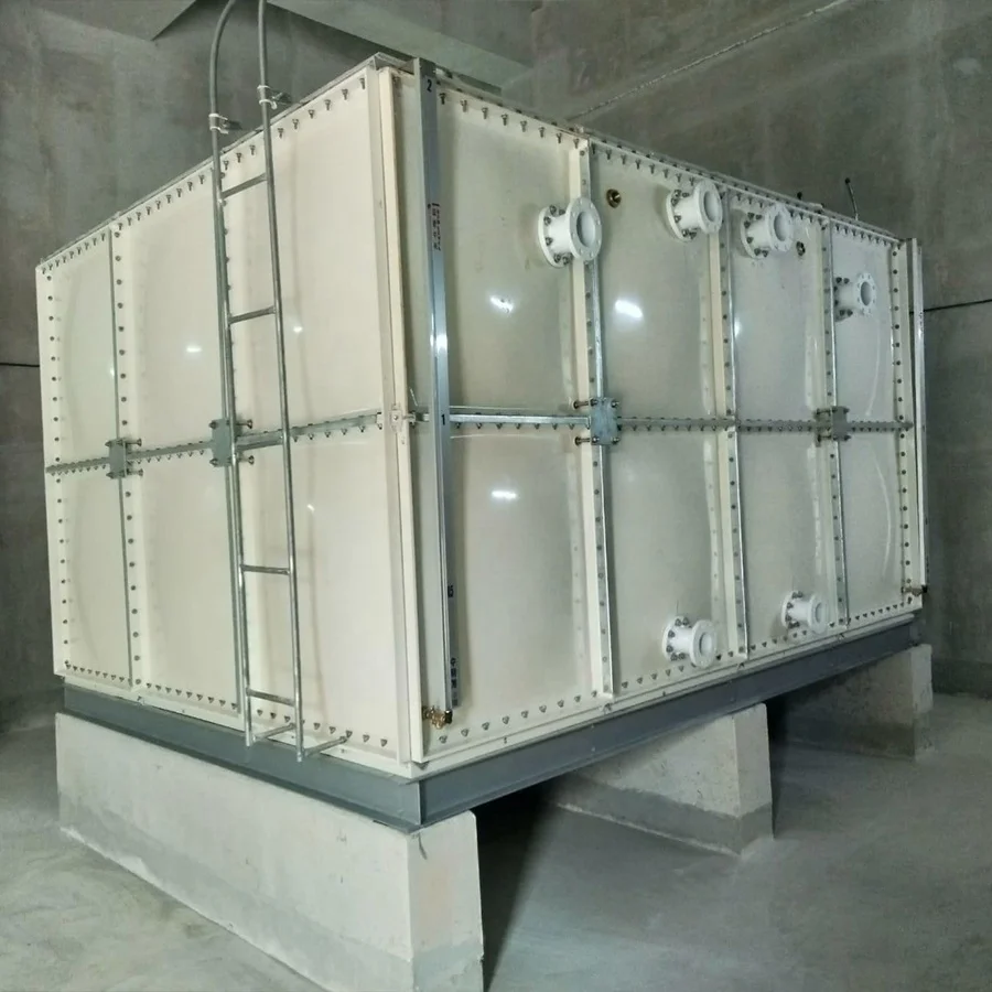 Huili frp modular tank 50m3 grp water tank fire sprinkler system, hydrant grp fiberglass drinking water tank