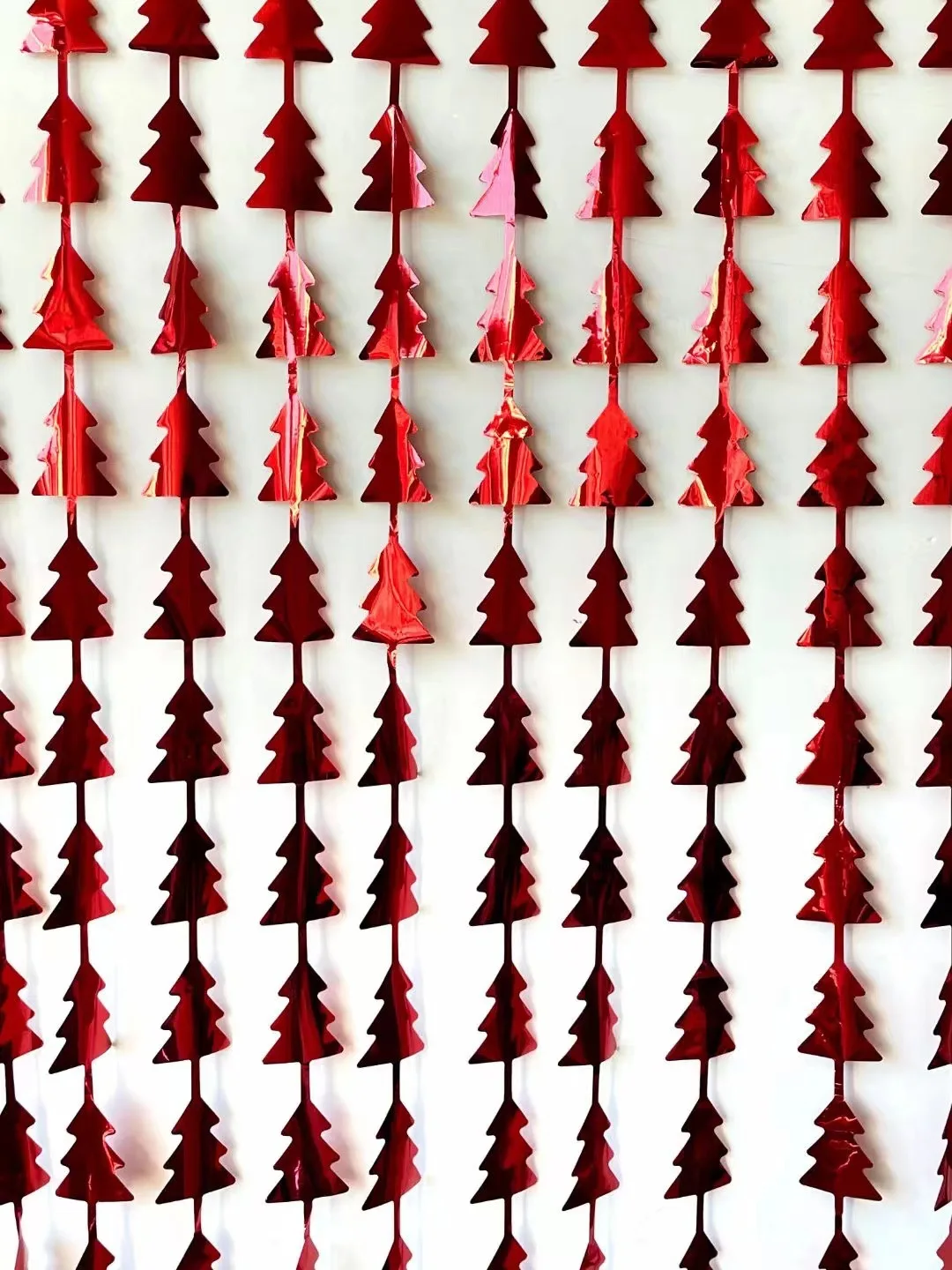Christmas Tree Door Curtain Rain Curtain Birthday Party Bar Party Atmosphere Bobo Balloon Background Decorations