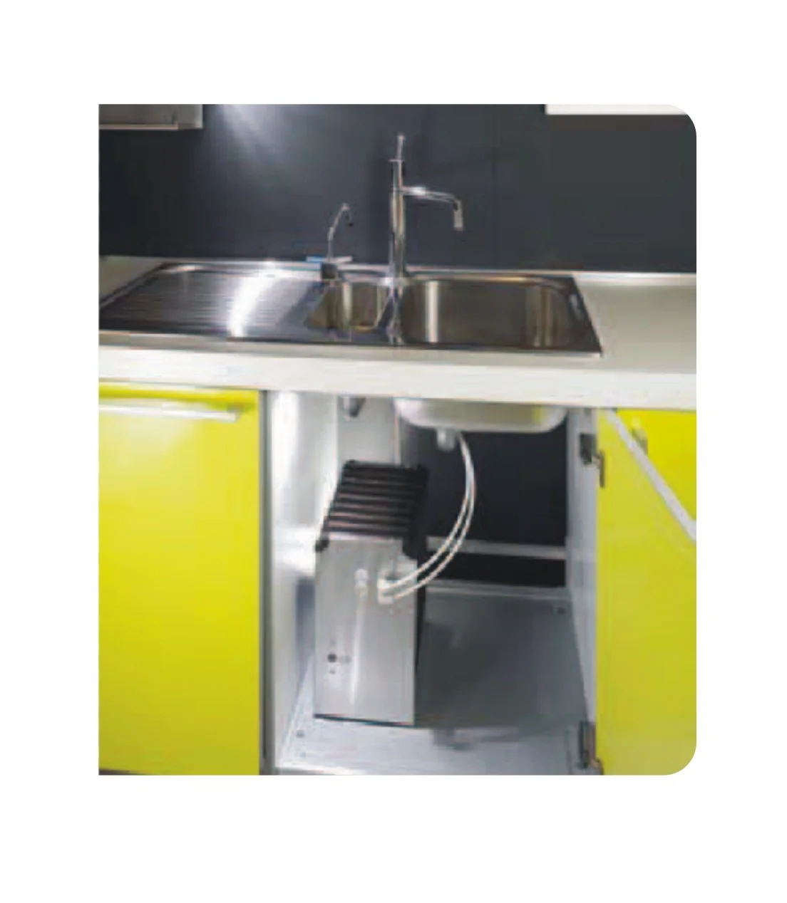 Under sink water cooling system Stainless steel tank water coolers cold for park and airport