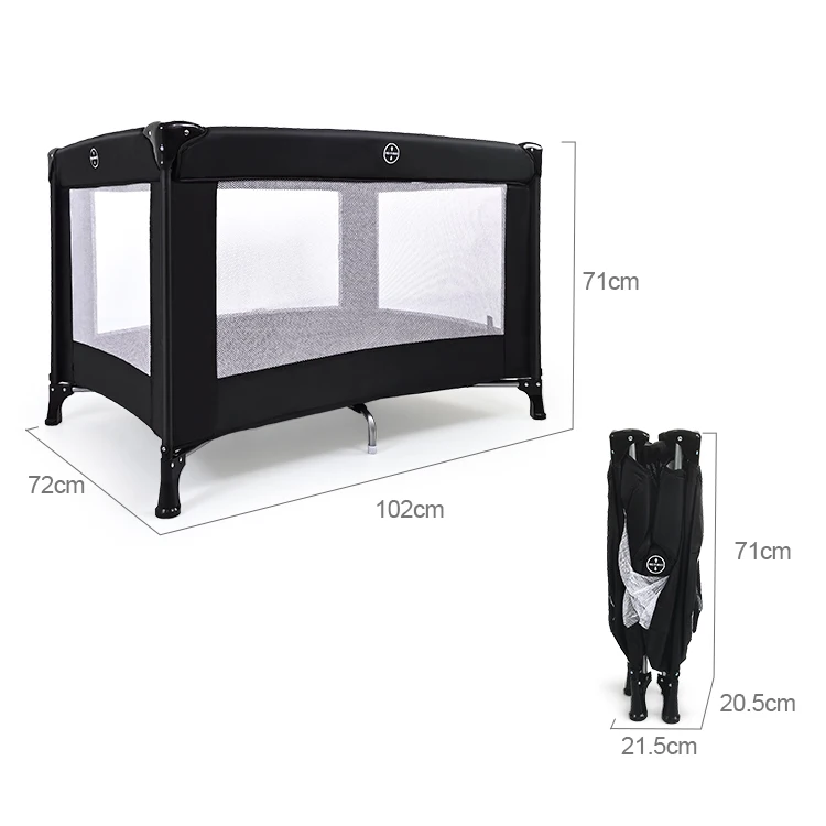  Portable Easy Folding Foldable Travel Crib Baby Playard with Mosquito Net