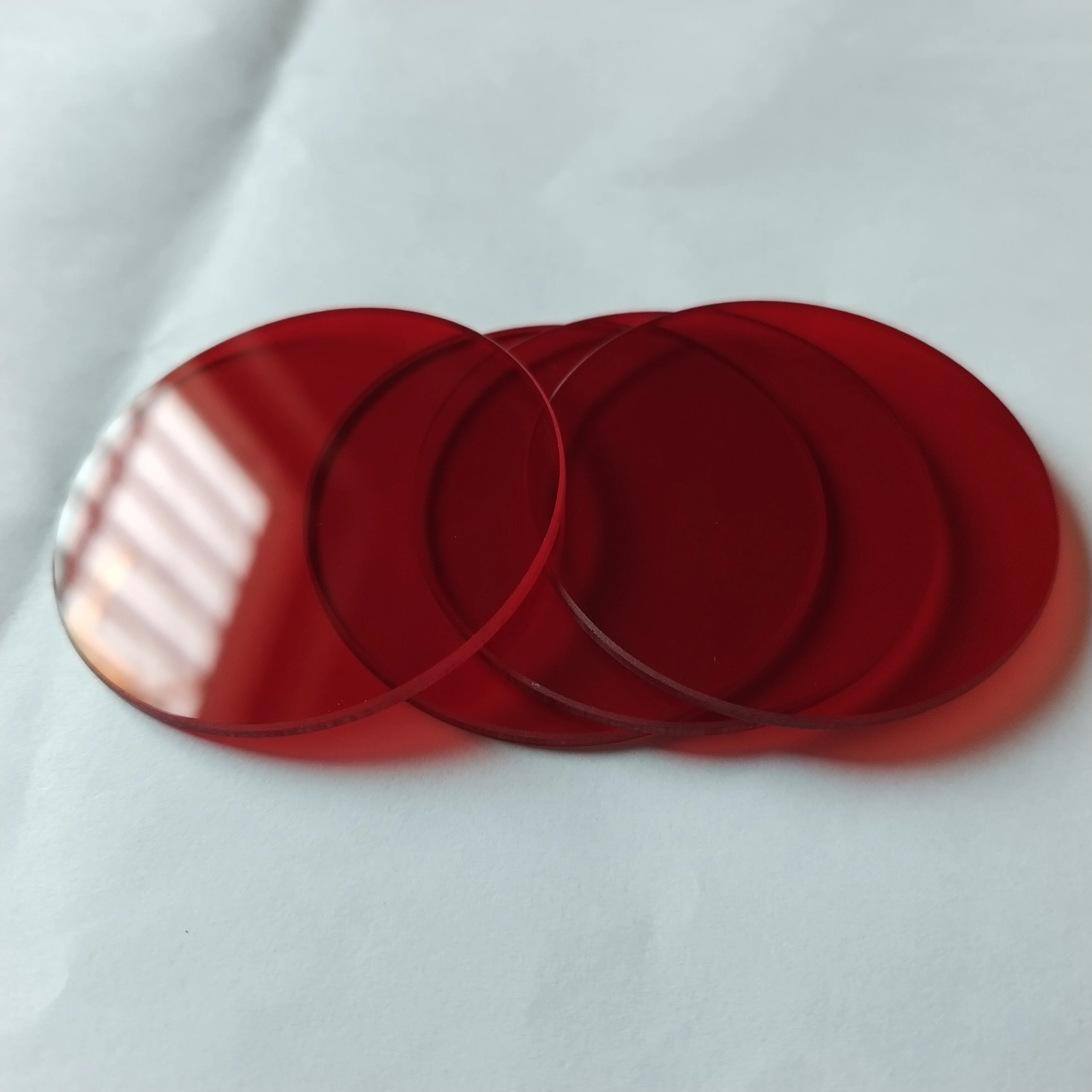 Китайский производитель красный фильтр LongPass 610nm IR Glass RG610 HB610 для оптического окна