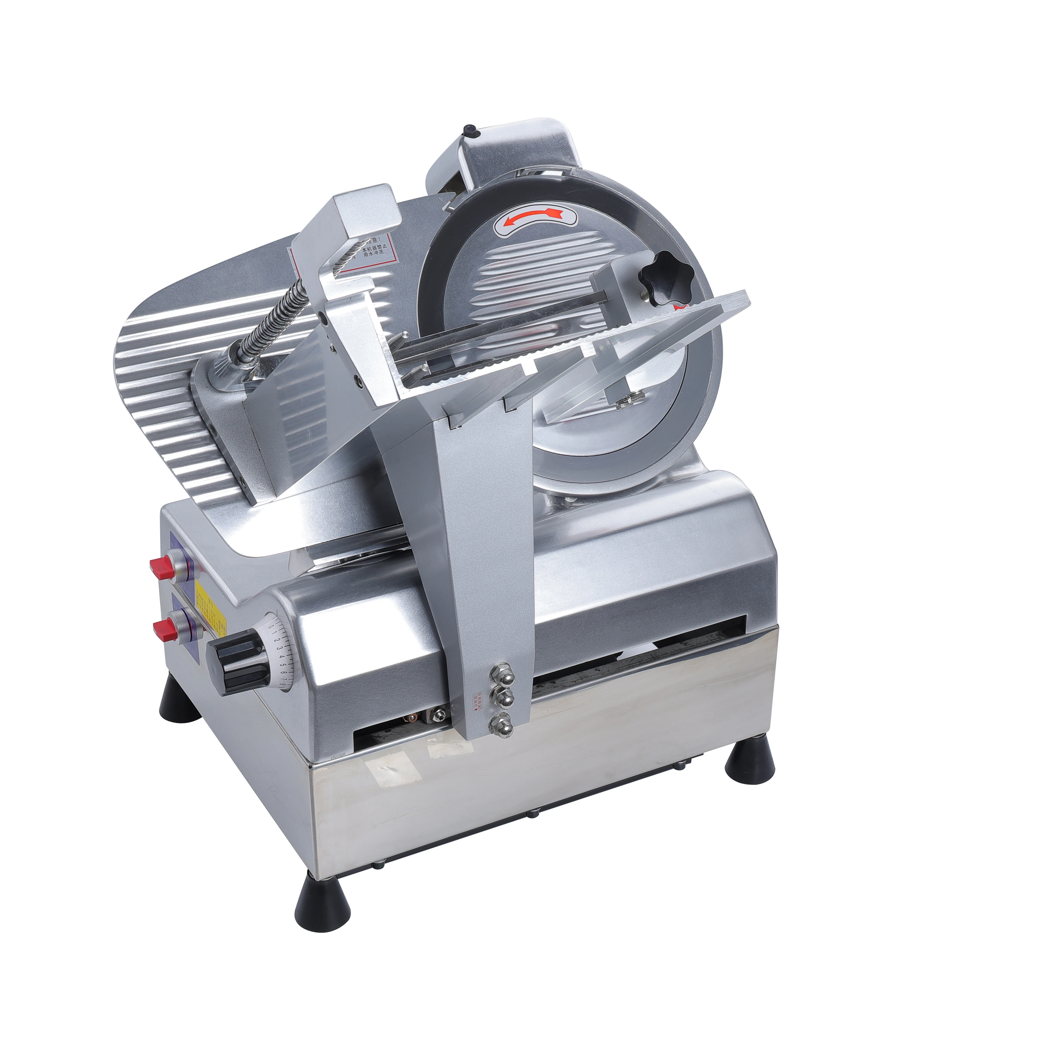 meat slicer machine slicing fresh meat