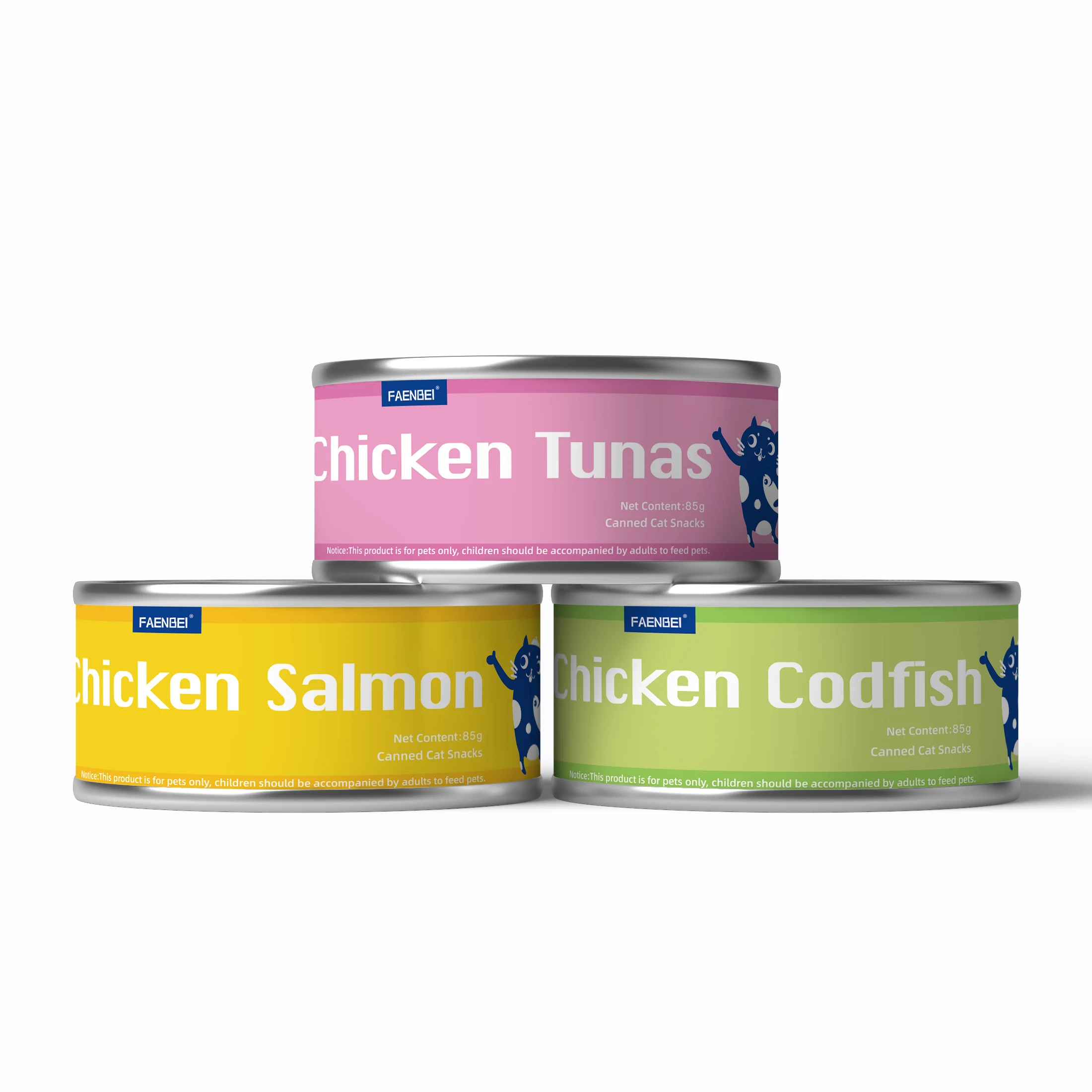 OEM ODM Canned Cat Wet Food   Taste For All Life Stages Canned Cat Food Manufacturer 85g