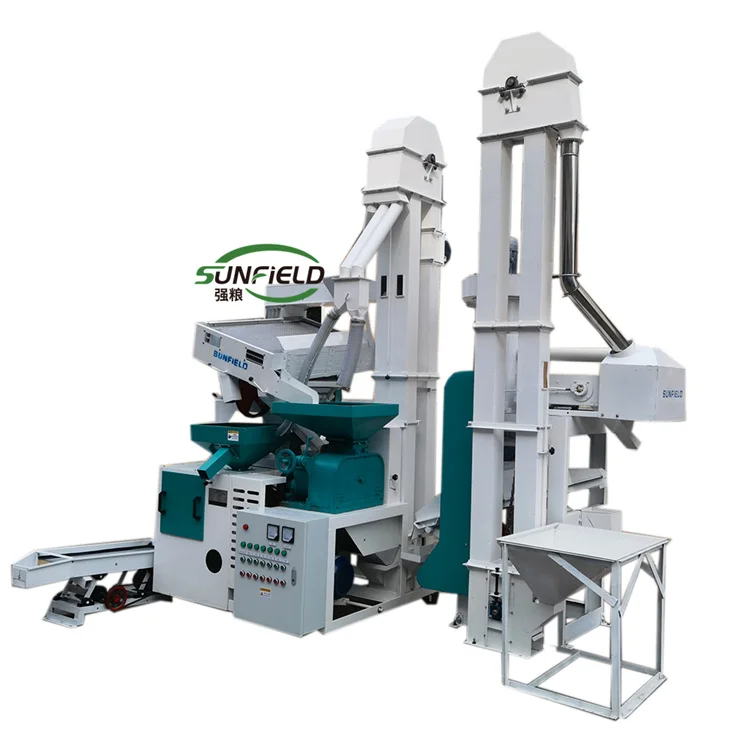 Modern Mini Combined Rice Paddy Milling Destoner Processing Mill Machine for Grain Sorting