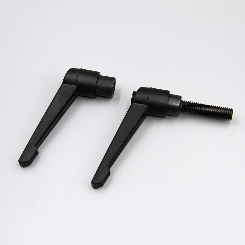 Customizable black Zinc-Aluminum alloy adjustable position tightening handle Orange adjustable clip rod rotating handle