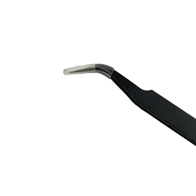 Anti Static Tweezers Black Non Magnetic Precision Stainless Steel ESD Tweezer