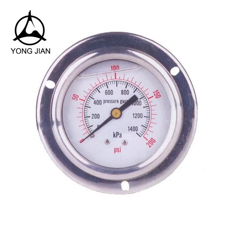 Brass body material stainless steel pressure gauge pressure gauge and pressure gauge