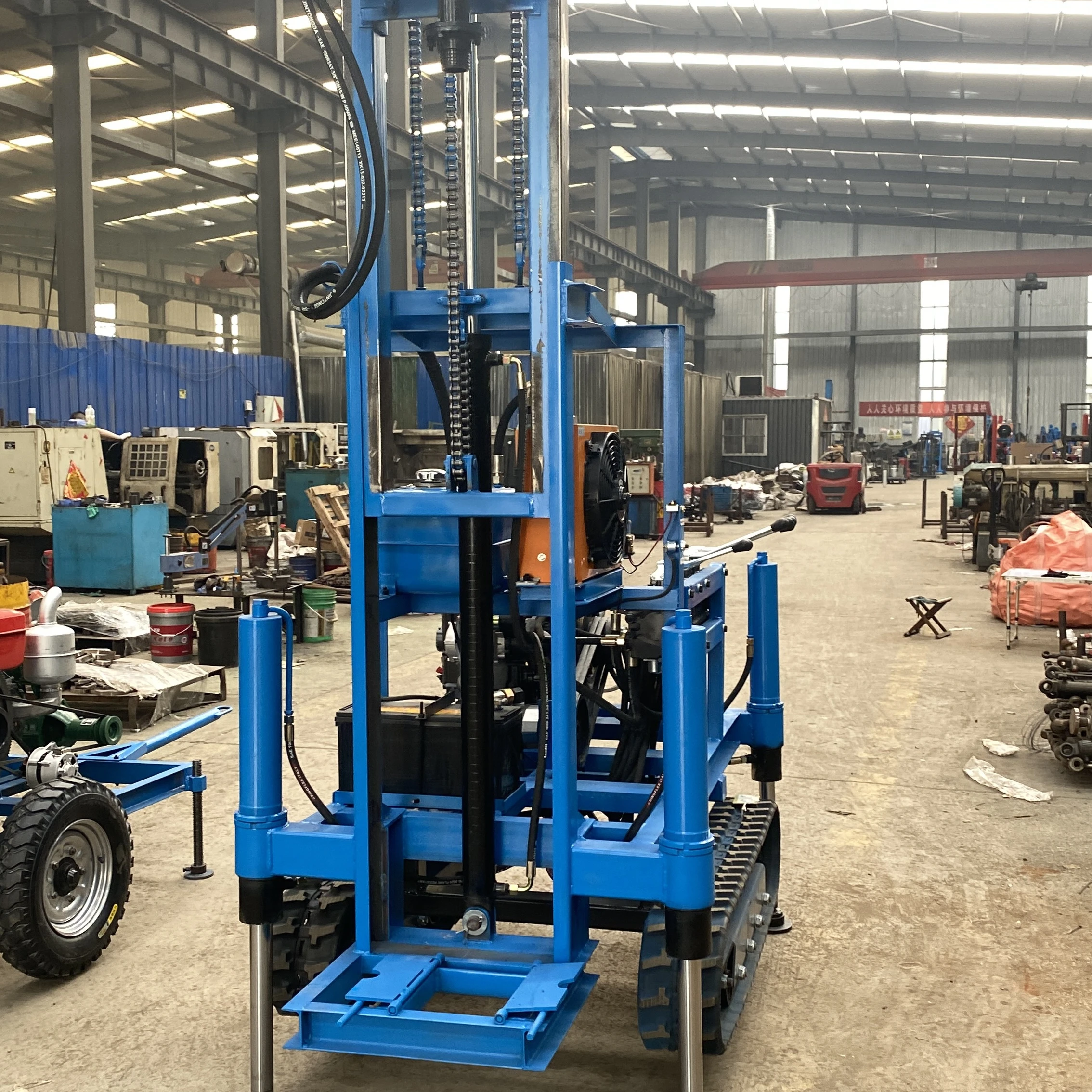 Fast Delivery 120 Meters With Mud Pump for Underground 130m Borehole Water Well Drilling rig
