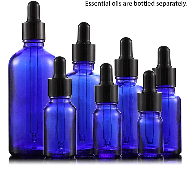 blue violet 50ml 30ml  100ml tincture glass bottle amber easy carry use with plastic white black mist sprayer