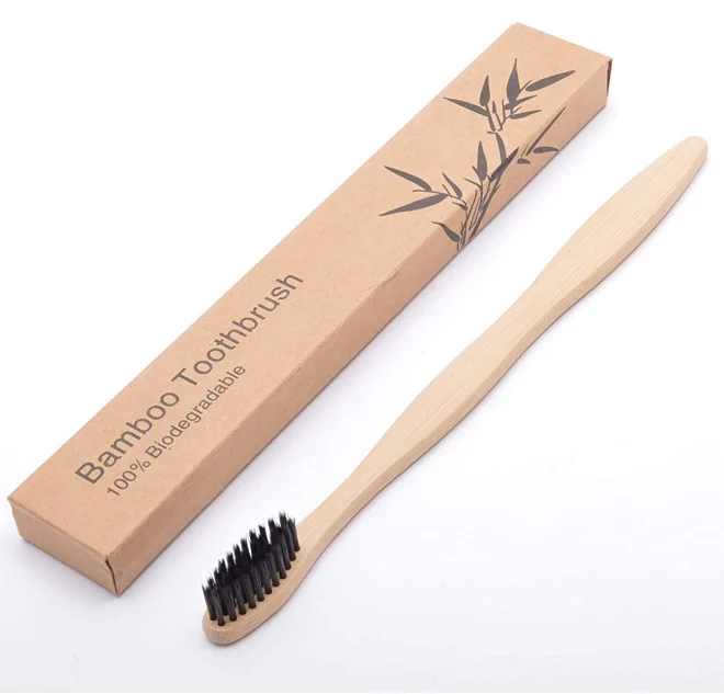 Natural bamboo toothbrush zerowaste sustainable eco-friendly toothbrush