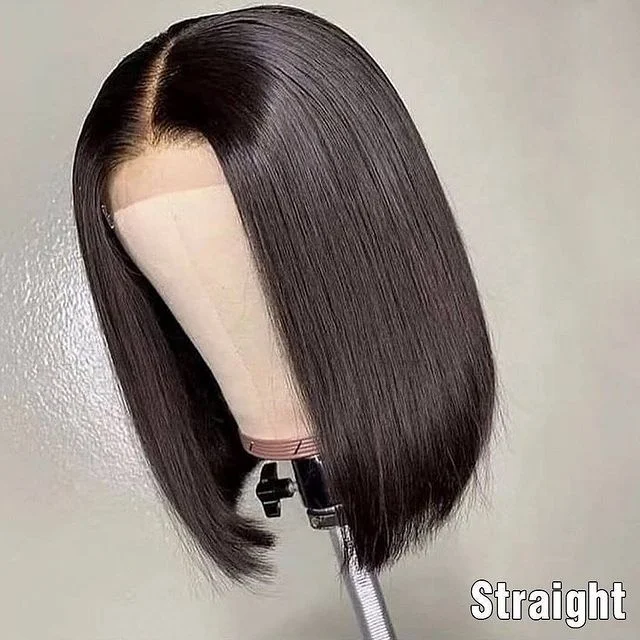 Aliexpress Best Seal 10 a Grade Human Hair Frontal Lace Wigs,10 Inch Bob Short Brazilian Hair Lace Frontal Wig for Black Women