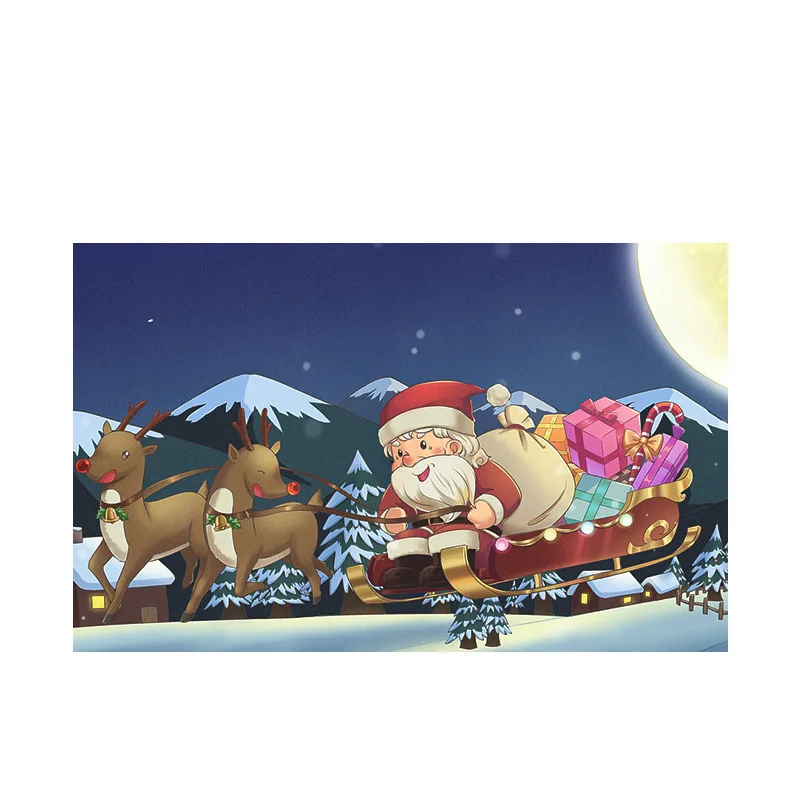 Wholesale rectangle Customizable Christmas PU Leather Placemat waterproof print flowers easter ramadan  wedding arabic design