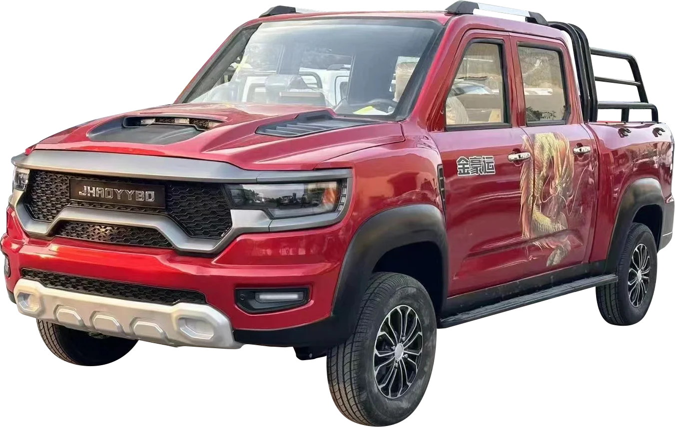 China professional manufacturer Four door four seats enclosed trunk pick-up truck