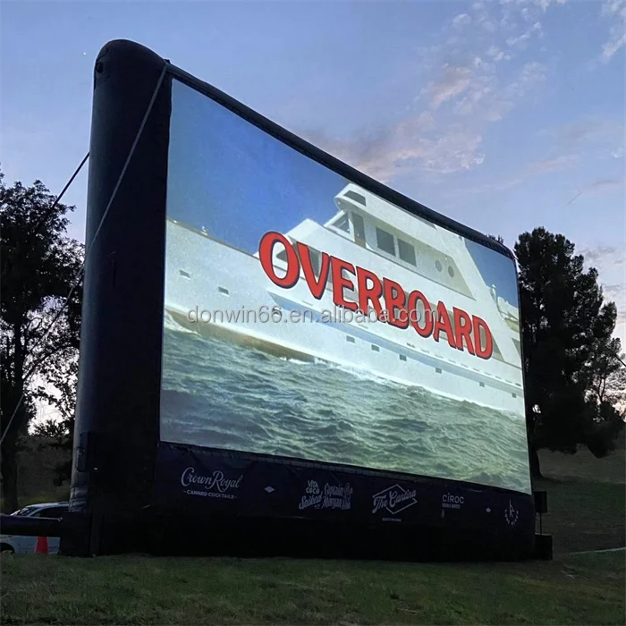 Inflatable Theater Projection Outdoor Drive-in Cinema Movie Inflatable Movie Screen For Home Party Business Rental