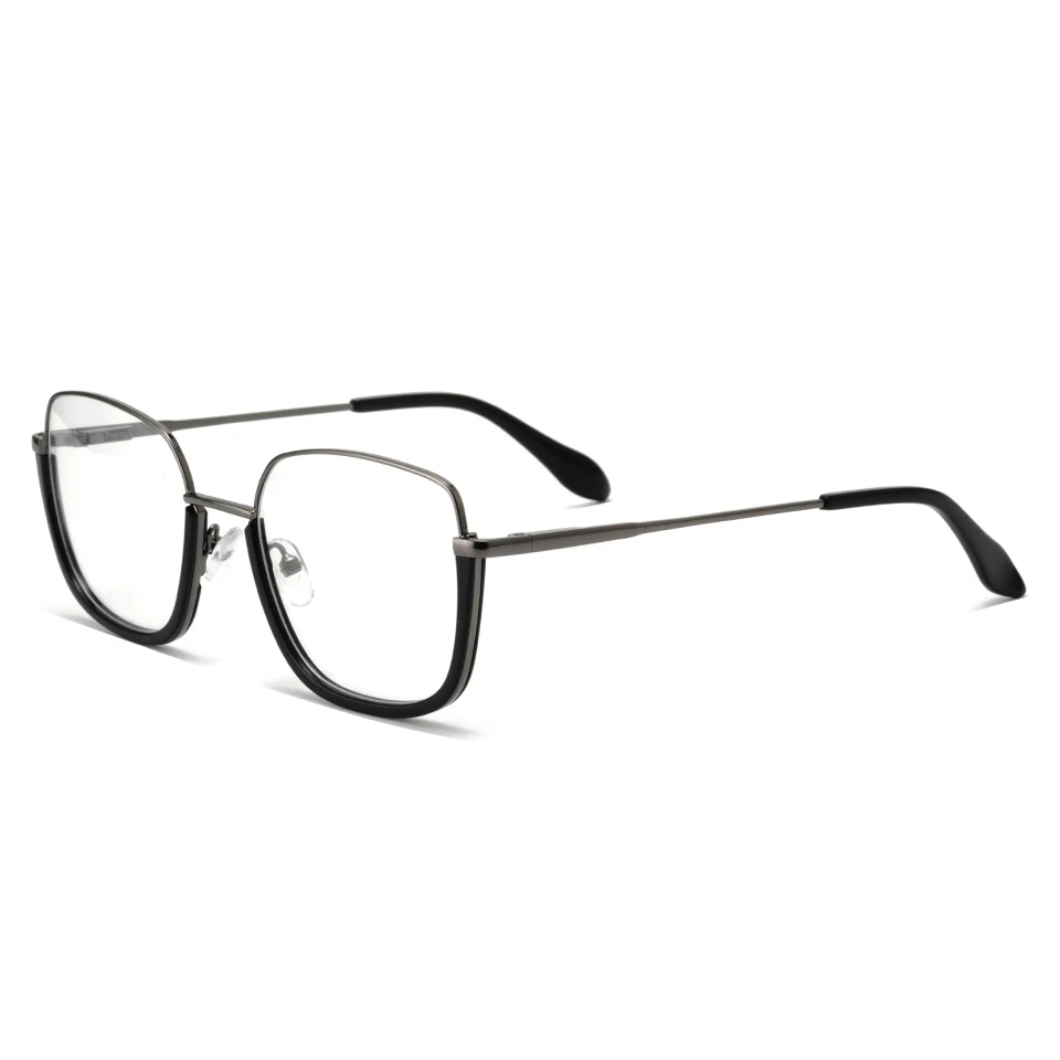 2022 Big Size Optical Frames Eyewear Metal Half Frames Glasses