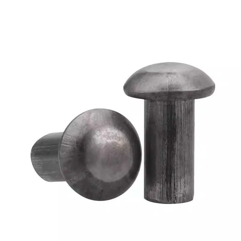 R-01 Customized metal round head rivets GB standard solid iron blind rivet