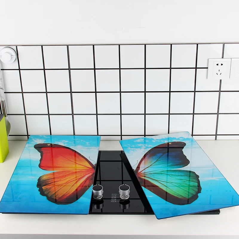 Durable Using Low Price Foldable Stovetop Cover Board Tempered Glass Cutting Board