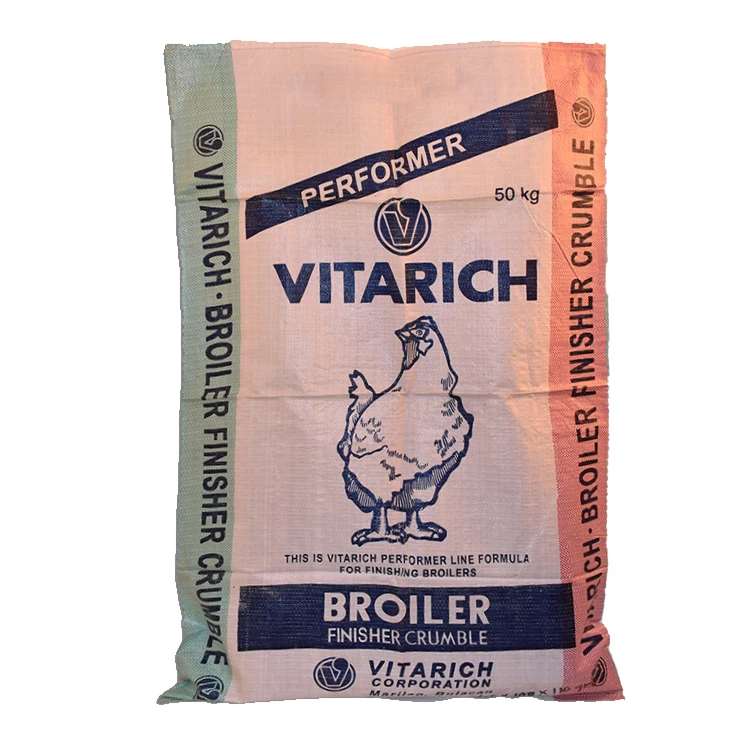 
Woven polypropylene plastic animal feed packaging bag 50kg 