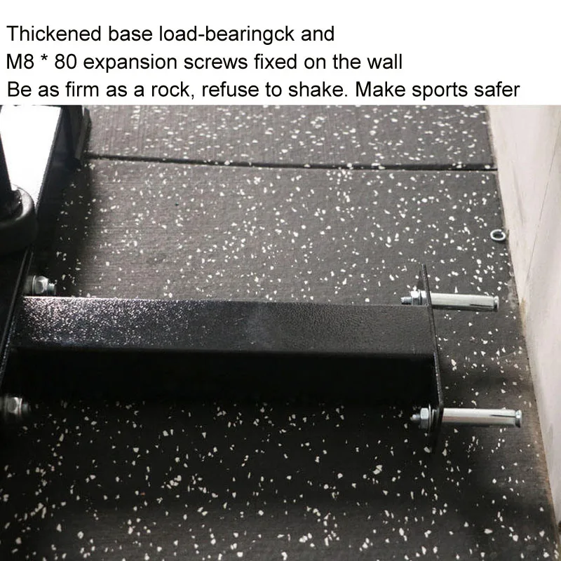 Adjustable Dual Pulley System Home Gym Wall Mounted Lat Pulldown Machine for Fitness Training and Plate Loaded Cable Station