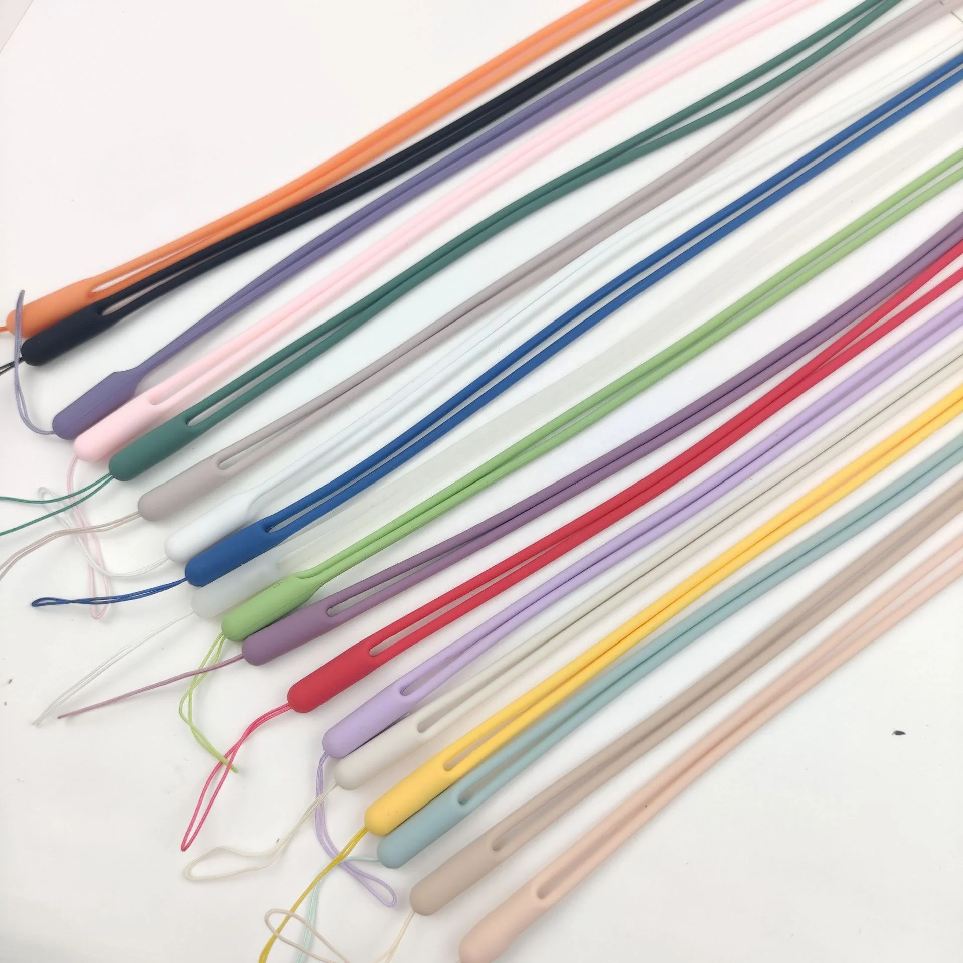 Long Soft Silicone Cell Phone Holder Hand anti lost wrist Strap mobilephone wrist lanyard safety String for Mobile Phone