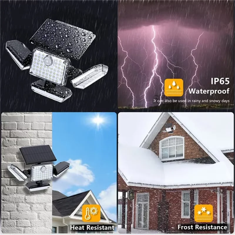 Motion Sensor Courtyard Garden Waterproof Solar Power Wall Light Outdoor Lighting Solar Garden Lights