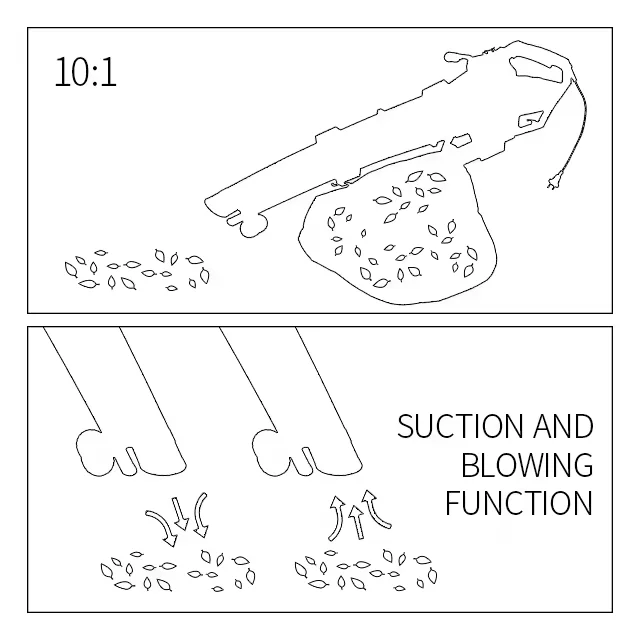Garden tool portable mini electric leaf blower and vacuum