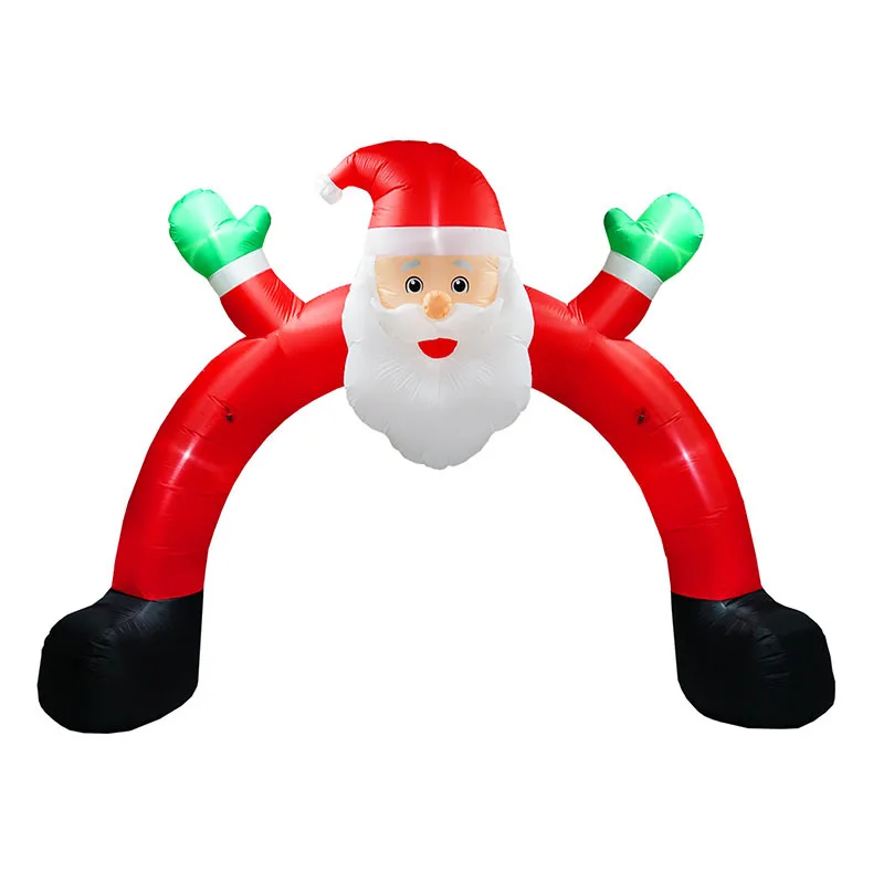 Wholesale Custom Inflatable Santa Decor Bar/Amusement Park Products/Outdoor Santa Claus Doll New Years Navidad Party Props