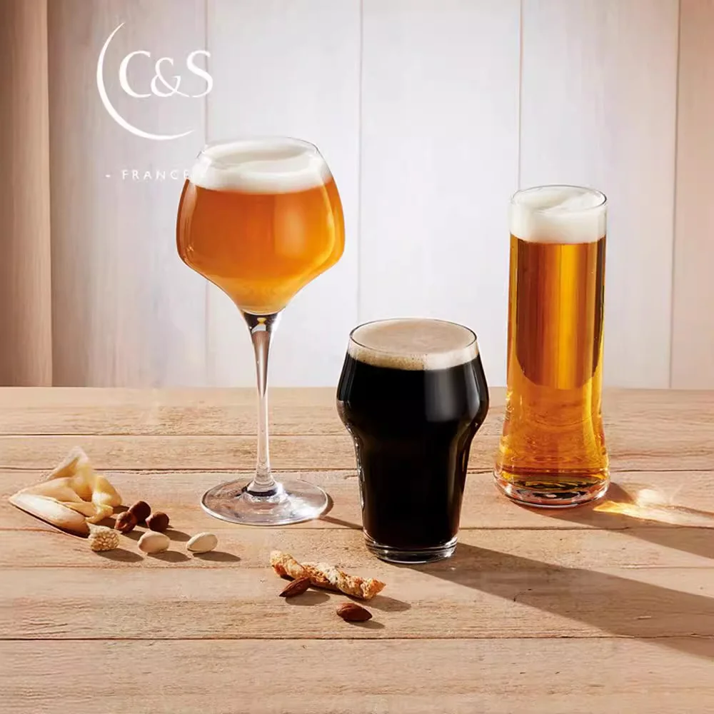 CS French Import Crystal Glass Wine Glass Modern and Classic American Outdoor Drinkware Korean Style Transparent and New