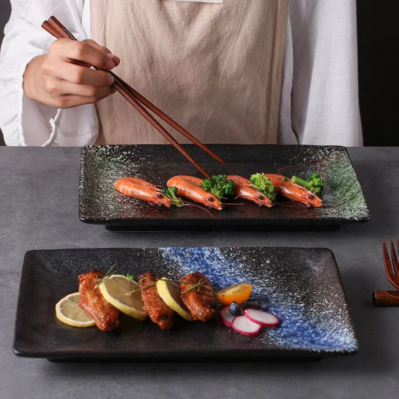 Tivray Stoneware Home Restaurant Party Dinner Slade Dessert Plate 10 Inch Hand Made Glazed Porcelain Pottery Ceramic