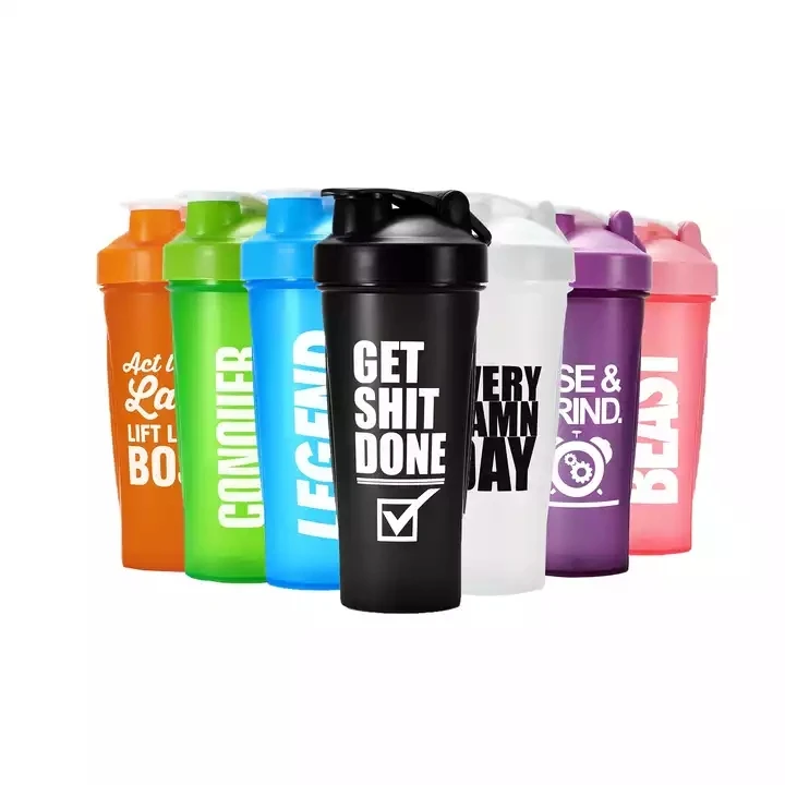 Custom Logo BPA Free Sports Fitness Workout Protien Shake Gym Shakers Cup Protein Shaker Bottle
