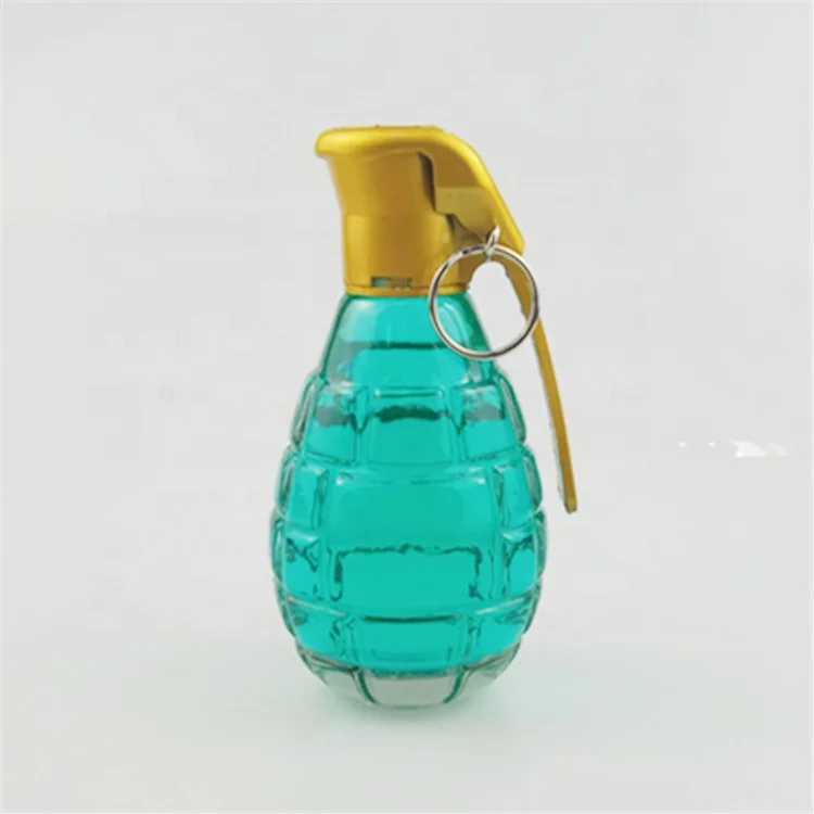 Стеклянная бутылка для спирта объемом 4 унции, 120 мл, стеклянная бутылка В ФОРМЕ Бомбы для ликера