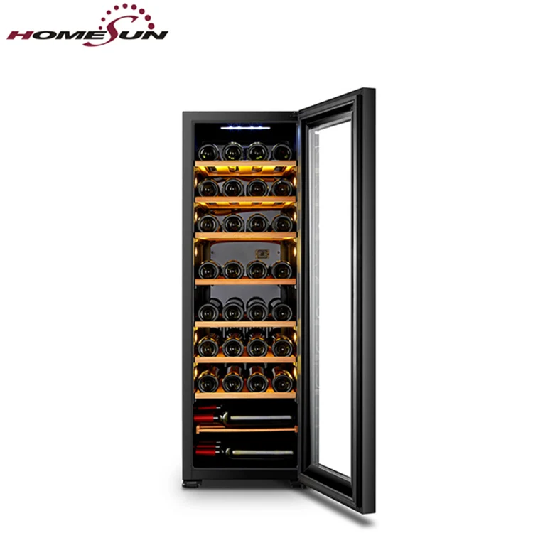 JC-105 двойной высокий компрессор вина охладители для продажи черный винный шкаф холодильник