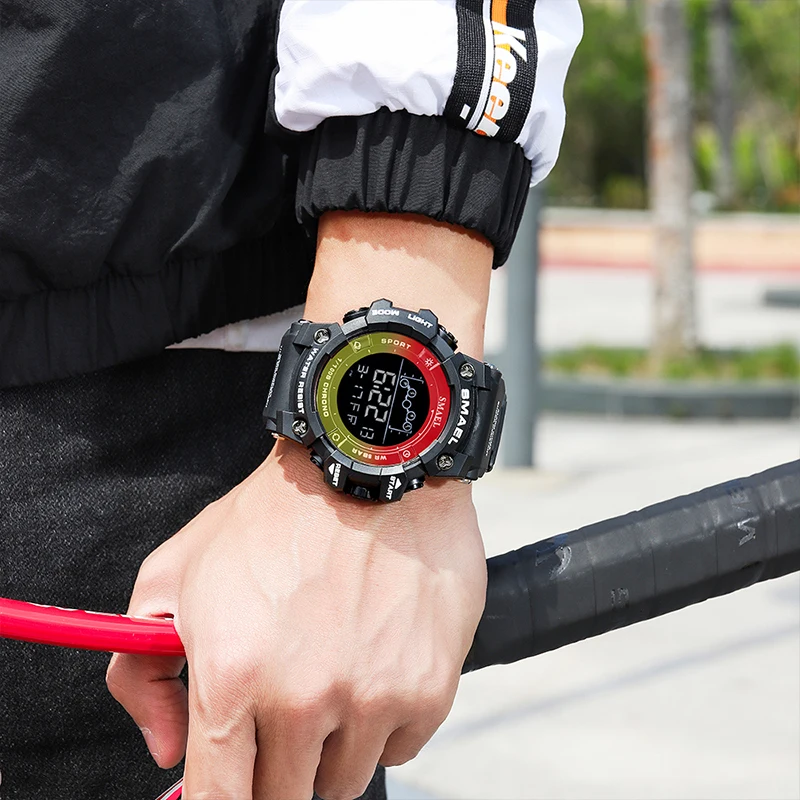 SMAEL New Design 8082 Reloj Inteligente Wholesale Fitness Stop Watch Digital Mens Sport