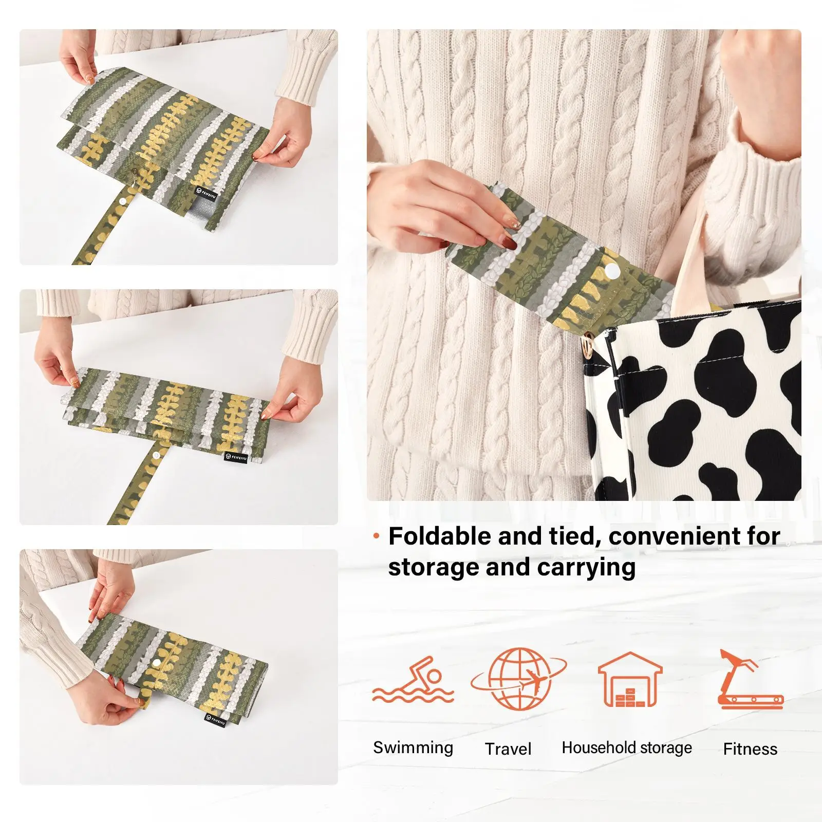 3 Set Travel Accessories Expandable Luggage Custom Design Puakenikeni Floral Hawaii Tropical Packing Cubes For Organizing