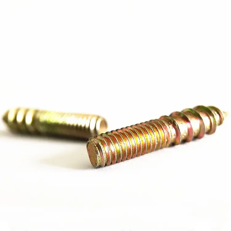 M2 M4 M6 custom brass double head wood screws thread carbon steel double head self tapping screw aluminum double end screws