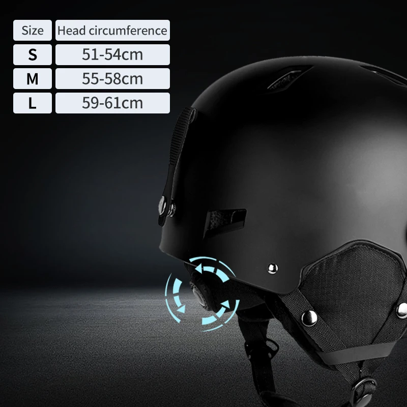 High Quality ABS Ski Helmet With Visor Winter Sports Ski  Helmet Designed For Skiing Snow Helmet