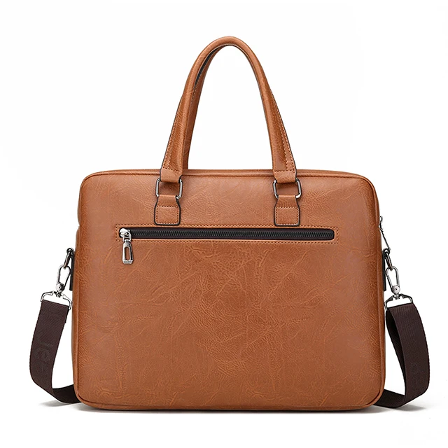 Портфель мужской из экокожи, Офисная Портативная сумка для компьютера, модный мессенджер на плечо, большой вместимости