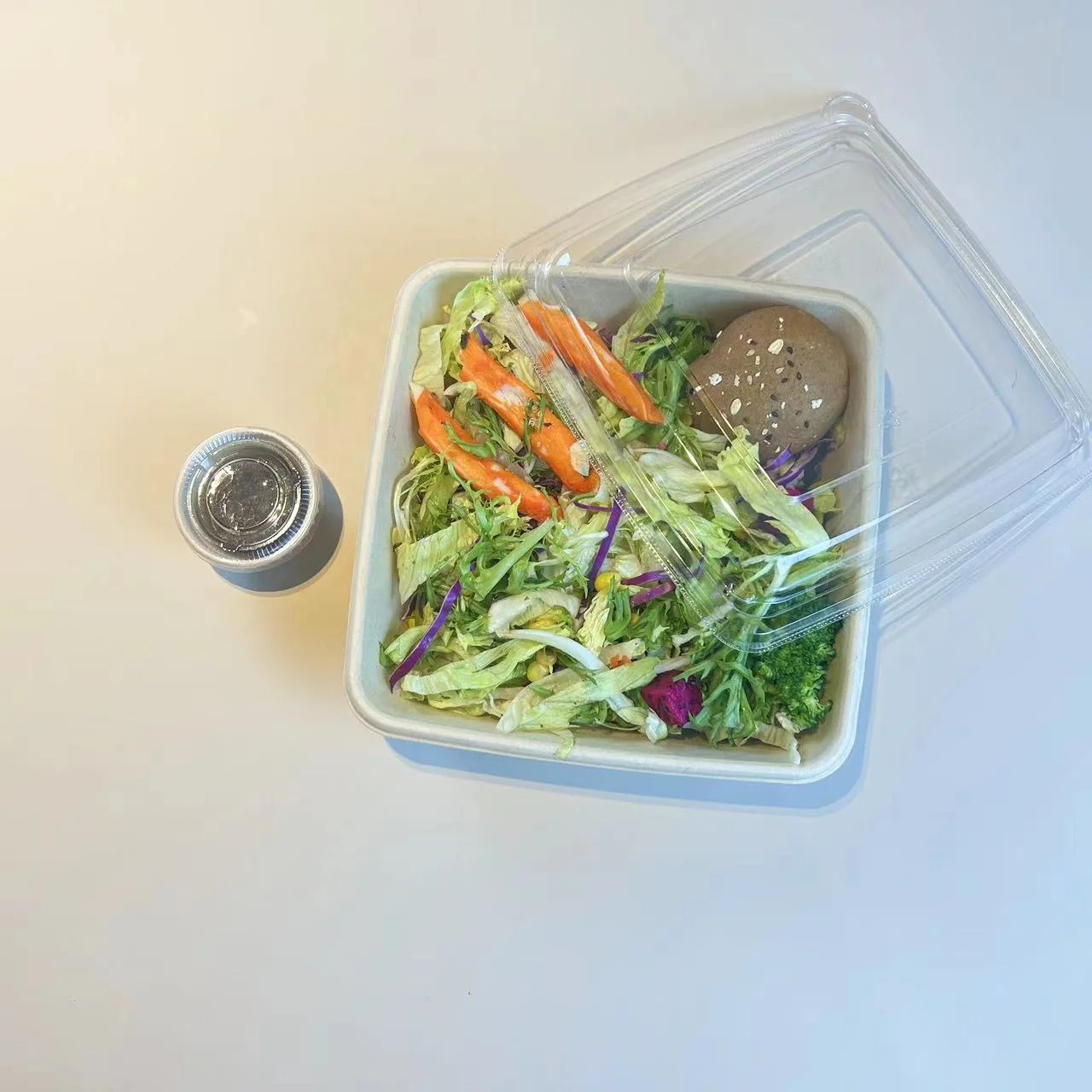 1000ml Single Compartment  Disposable lunch box food salad bento lunch sandwich takeaway box