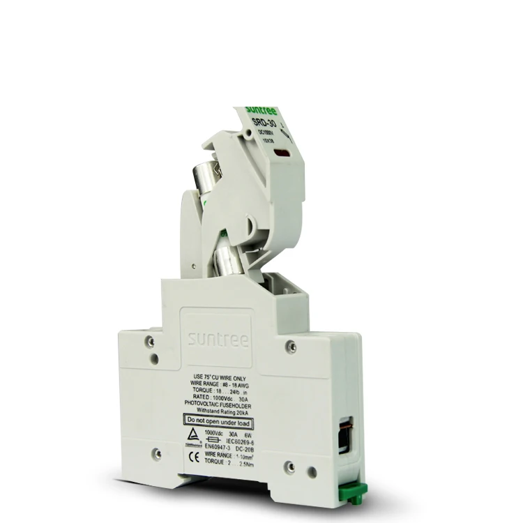 Suntree SRD-30 термоплавкий предохранитель постоянного тока 1000 в 16 А низковольтный керамический держатель предохранителей для системы солнечного PV