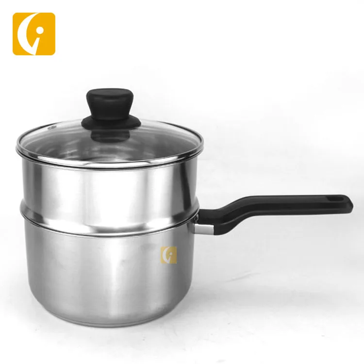 
Factory direct sales Stainless steel steamer 2-layer dumpling seafood cooking pan commercial dairy pan 