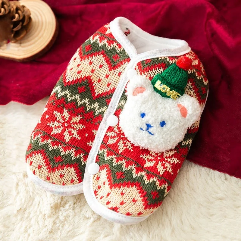2023 new arrivals accessories fashion design warm winter pet coat cloth dog kirin beer clothes pet dog and cat christmas clothes