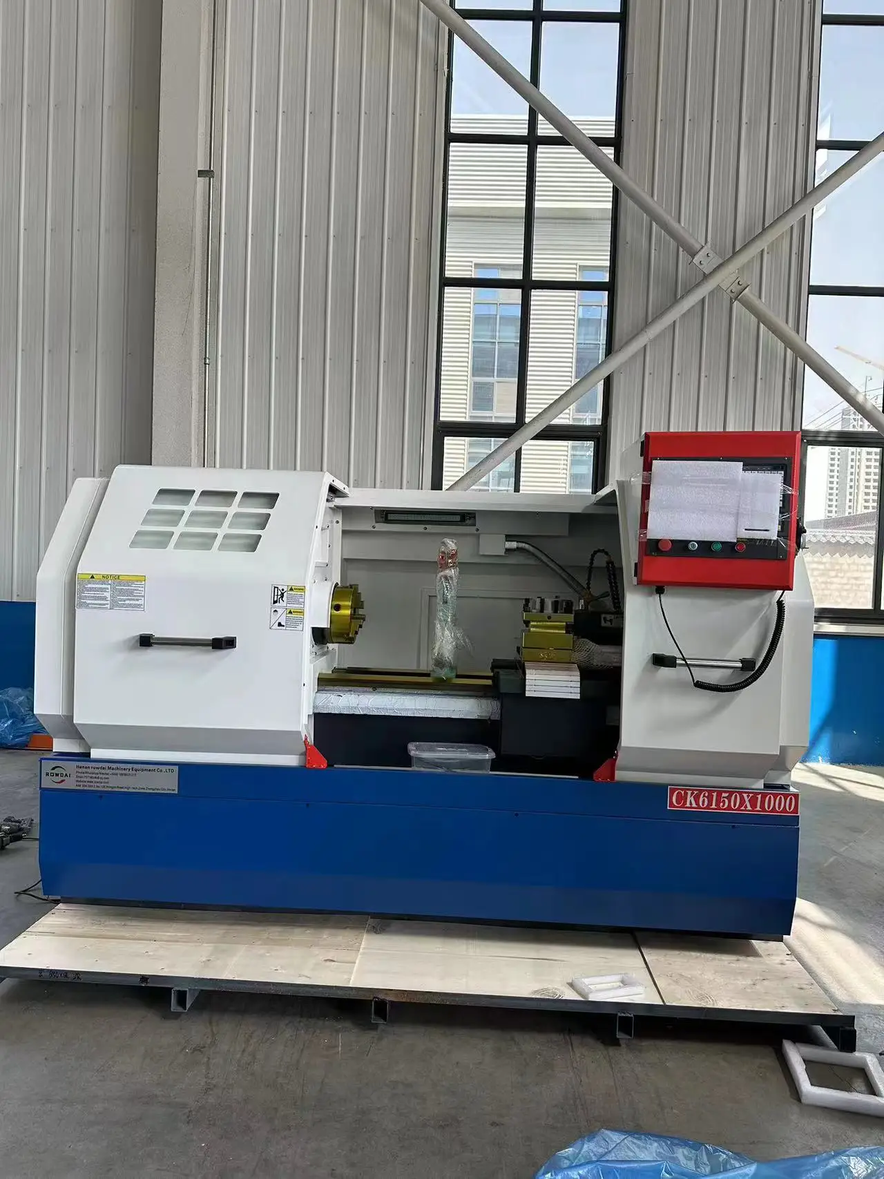 High quality automatic flat bed lathe machine for metal industry processing