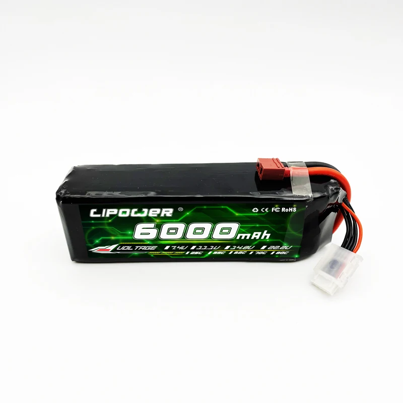 7 4 В 50C 6000 мАч 2S Lipo RC батарея с T/XT60 XT90 EC5 штекер для легковых автомобилей самолет Heilicopter Boat