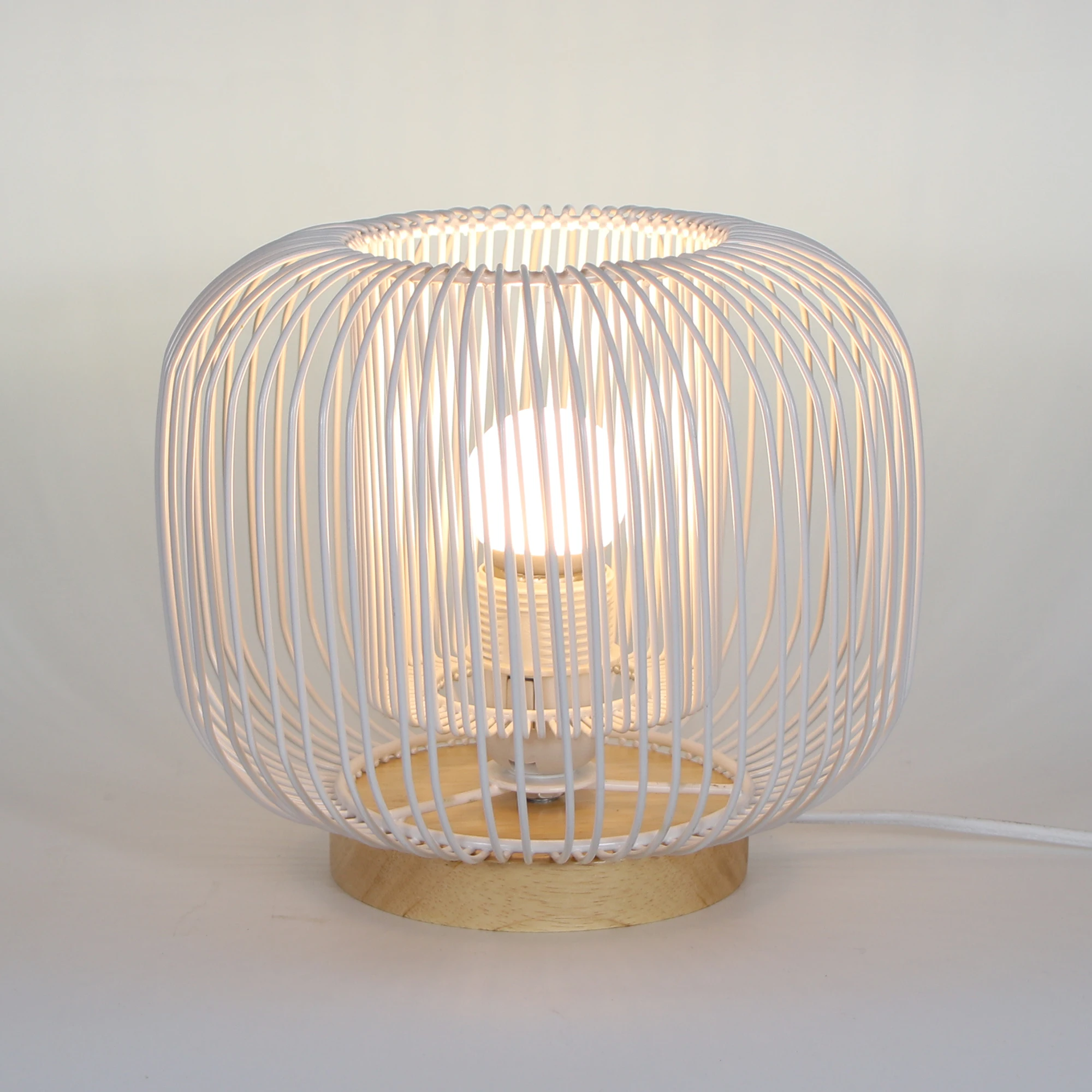 china custom black desk lighting decoration modernas lampara lamp shade modern iron table bedside metal wire lampshade frame